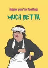 drag queen baga chips Get Well Card 21009 created by Chloe illustrates