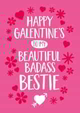 Badass Bestie Galentine's Card created by Elaine Miles