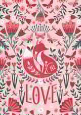 Love greetings card 1001 created by The Jaunty Cocoon
