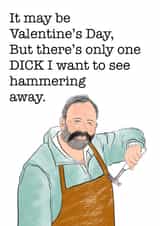 Rude Funny Valentines Day Card 42240 created by Fryer Tucks