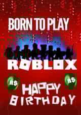 Roblox Birthday Card for Gamers - Perfect Celebration birthday card created by Kerrylovescards