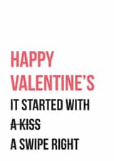started kiss Valentines Day Card 17505 created by Graphic Print Company