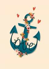 anchor love Valentines Day Card 18545 created by Elba Able