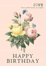 rose flower Birthday Card 10399 created by Summer Lane Studio