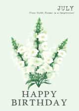 flower pretty Birthday Card 10400 created by Summer Lane Studio