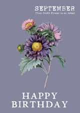 pretty flower Birthday Card 10402 created by Summer Lane Studio