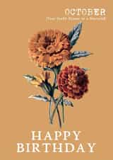 marigold pretty Birthday Card 10403 created by Summer Lane Studio