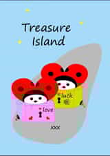 treasure island bugs Good Luck Card 46498 created by @HappyTottii