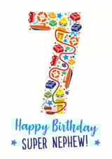 nephew 7 Birthday Card 10499 created by Rulu