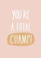 total champ Congratulations Card 20358 created by Jenni Ahlberg - Jeah Design