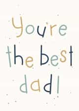 Hand-lettered Card for Dad created by Jenni Ahlberg - Jeah Design