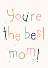 Cute Hand-lettered Card fro Mom created by Jenni Ahlberg - Jeah Design