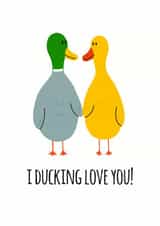 ducking fucking Valentines Day Card 17155 created by Leanneco.Studio