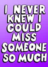 miss you never Valentines Day Card 1510 created by Megan Motown