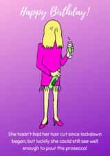 happy birthday funny cartoon Card 46792 created by Michelle Le Grand