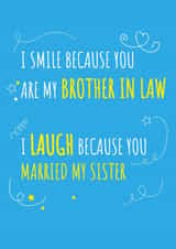 Cheeky Birthday card for your Brother in Law created by Yeti Design