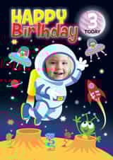 Personalised Birthday Photo Card created by Ryk60 - 3 third Birthday Personalised Photo Card 20846
