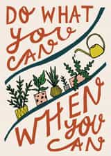 plant do what you can Good Luck Card 20355 created by Hazel Nicholls