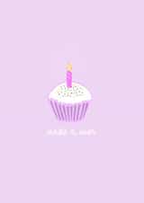 cupcake candle Birthday Card 20579 created by Jess McCall