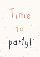 Time to Birthday Card 20360 created by Jenni Ahlberg - Jeah Design