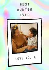 Personalised Birthday Photo Card created by Marie Goodchild - auntie Best Birthday Personalised Photo Card 12180