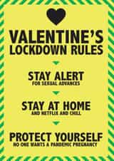 Heart lockdown Valentines Day Card 40876 created by Peter De Wreede