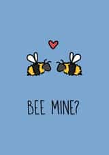 bee mine Valentines Day Card 10225 created by Emma Moules