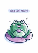 Cute Toad Pun Love Card created by Flaming Imp