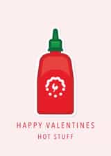 hot stuff hot sauce Valentines Day Card 44451 created by Sam I Am