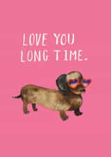 dachshund sausage dog Birthday Card 39858 created by JOLLY AWESOME