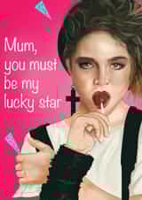 madonna lucky star Mothers Day Card 16371 created by Noosh draws