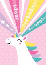 unicorn kids Birthday Card 5567 created by Memelou
