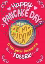 pancake day pancake Valentines Day Card 20237 created by Dan McFadden