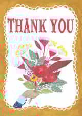 thanks flowers Thank You Card 21187 created by Tatjana Mai-Wyss