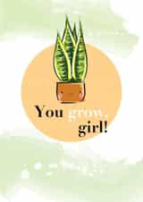 girl power grow Congratulations Card 21174 created by Honey Mushroom Club