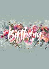 Floral and lace birthday card created by Natalie Ryan