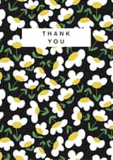Daisy Floral Thank You Card 21084 created by Soph AC Studio