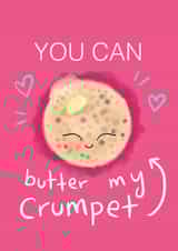 Crumpet hearts Valentines Day Card 41867 created by Hannah Gabriel