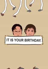 Dwight Jim Birthday Card 21200 created by Wicks Design