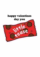tease pun Valentines Day Card 41959 created by @sophie robbens