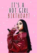 megan thee stallion Music Birthday Card 40653 created by Bad & Cheeky