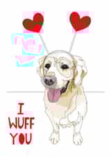 love wuff Valentines Day Card 21204 created by Mint Ink