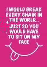 Cheeky Rude Valentines Day Card 36693 created by Colossal Studio