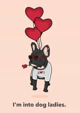 dog heart Valentines Day Card 46891 created by Kavita Bradshaw