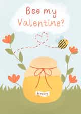 honey bee Valentines Day Card 21210 created by FluffyBee