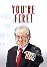 fire hot Valentines Day Card 40654 created by Bad & Cheeky