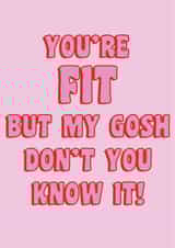 galentines day you're fit Valentines Day Card 41125 created by Courtney Simon