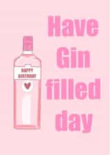 Gin filled Birthday Card 13342 created by LMDesigns