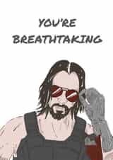 Cyberpunk Breathtaking Valentines Day Card 46940 created by Perfectly Okay