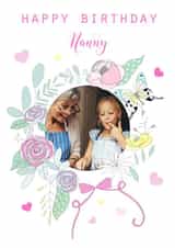 Personalised Birthday Photo Card created by Marie Goodchild - nan nanny Birthday Personalised Photo Card 12185